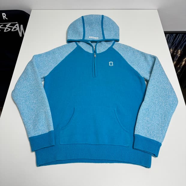 (W) W.ANGLE 여성 니트 후드 집업