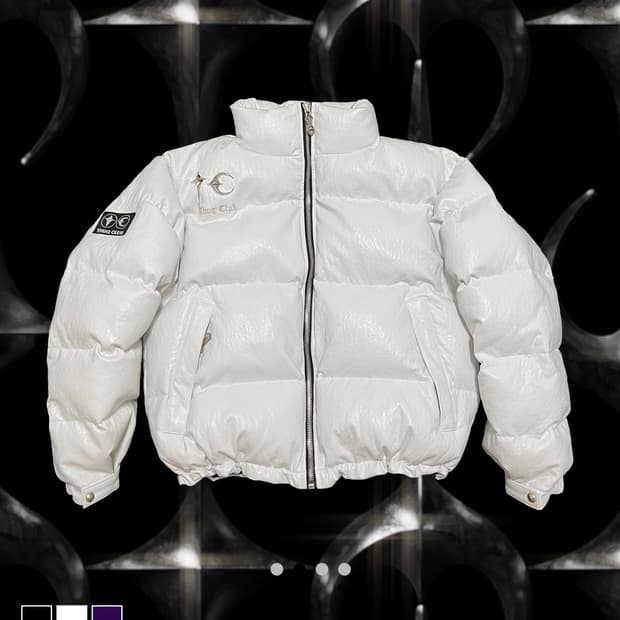 떠그클럽 래더 푸퍼 자켓 (화이트) -2size- 미착용 새상품