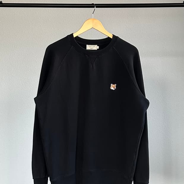 [L]메종키츠네 폭스헤드 블랙 맨투맨