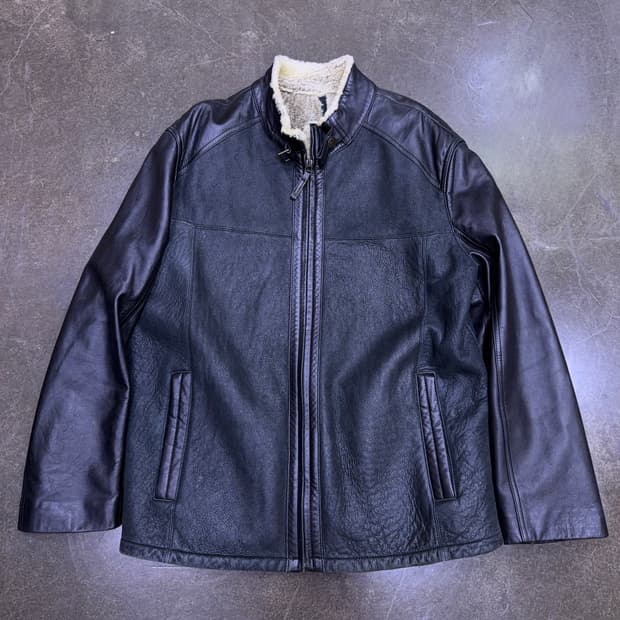 양가죽 양털 안감 투톤 무스탕 레더자켓 105