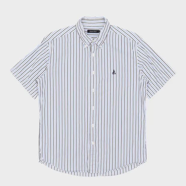 빈폴 스트라이프 반팔 셔츠 XL