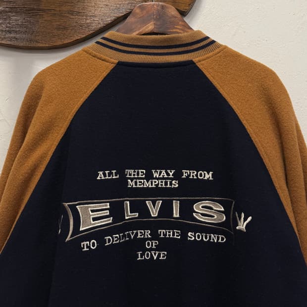  XL) Elvis Presley Wool Varsity Jacket 