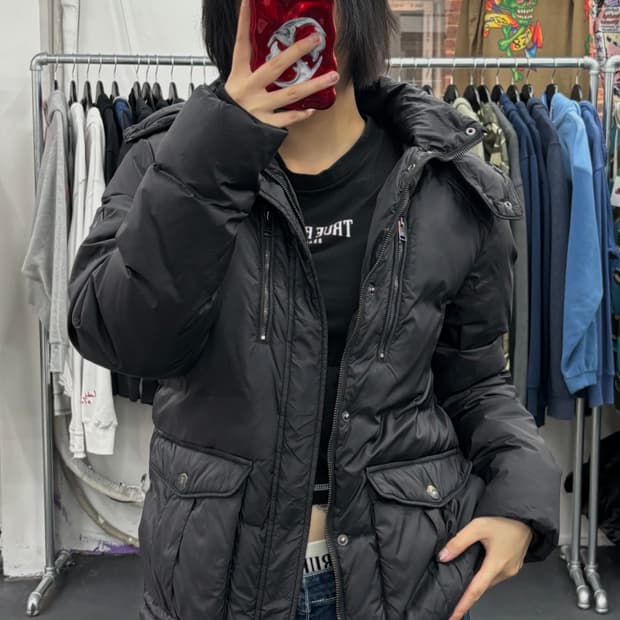 아르마니 익스체인지 덕다운 패딩
