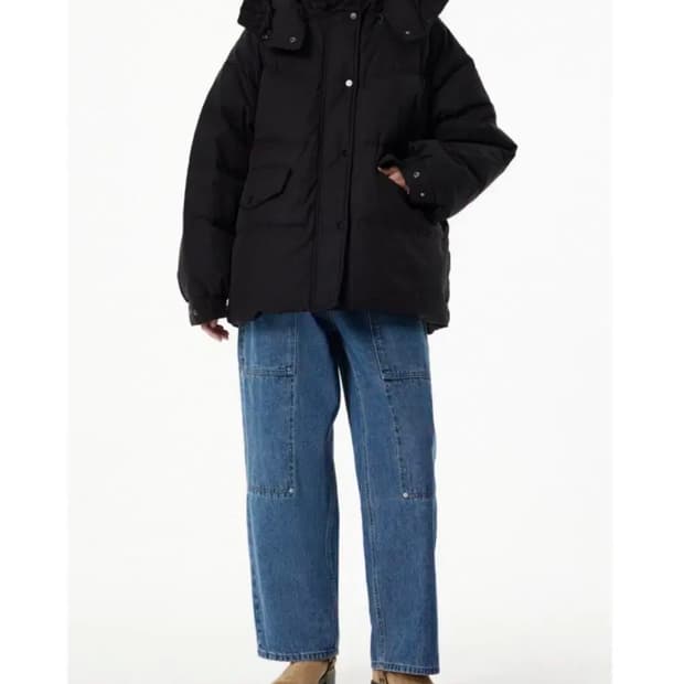 스튜디오 톰보이 후디탈부착 다운패딩