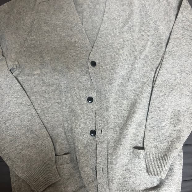 (오늘만급처)유니클로 램스울 가디건 블랙,그레이XL