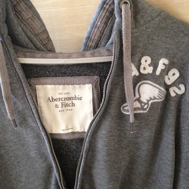 아베크롬비 회색 후드집업