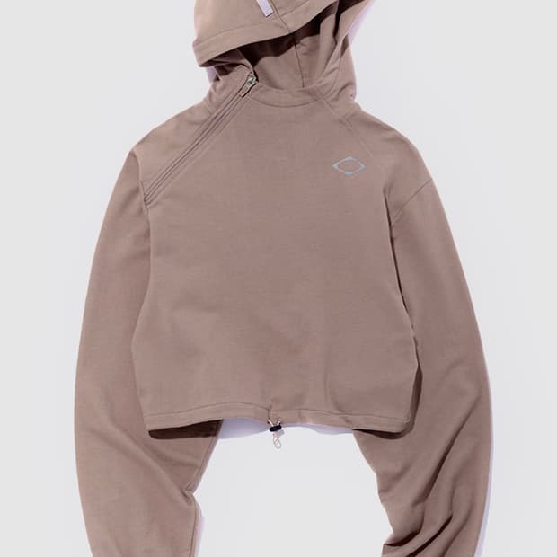 미스치프 크롭 사이드 집 후디 cropped side zip hoodie