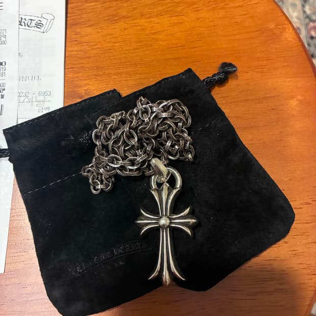 크롬하츠 페이퍼체인 24인치 스몰크로스 with 베일 