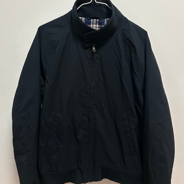 유니클로 블랙 해링턴 자켓 M