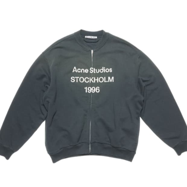 L 아크네 스튜디오 집 로고 스웨터 블랙