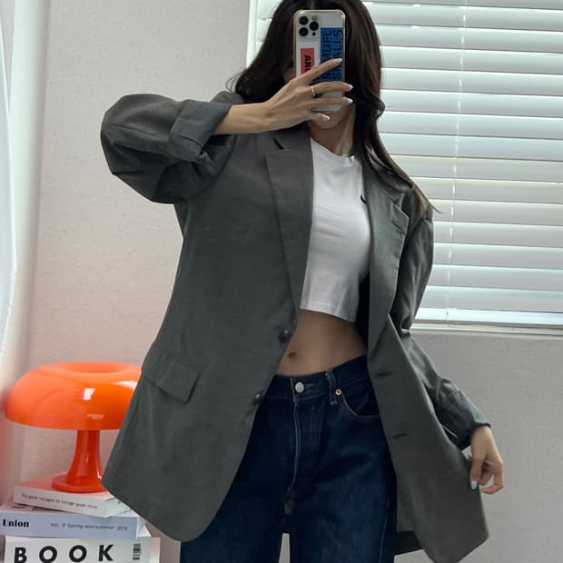 (L)빈티지 울 블레이져-M1465