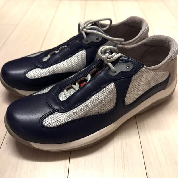 prada 아메리카 컵 38size navy rare