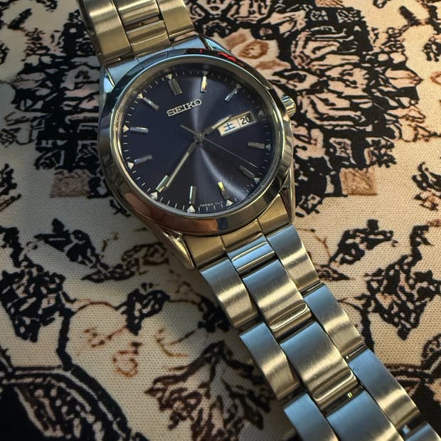 Seiko 쿼츠 청판 시계