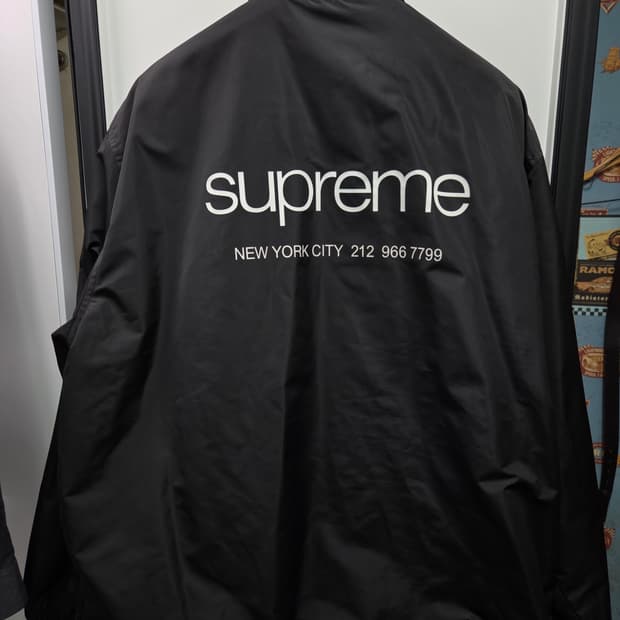 23fw 슈프림 nyc 코치자켓 xl