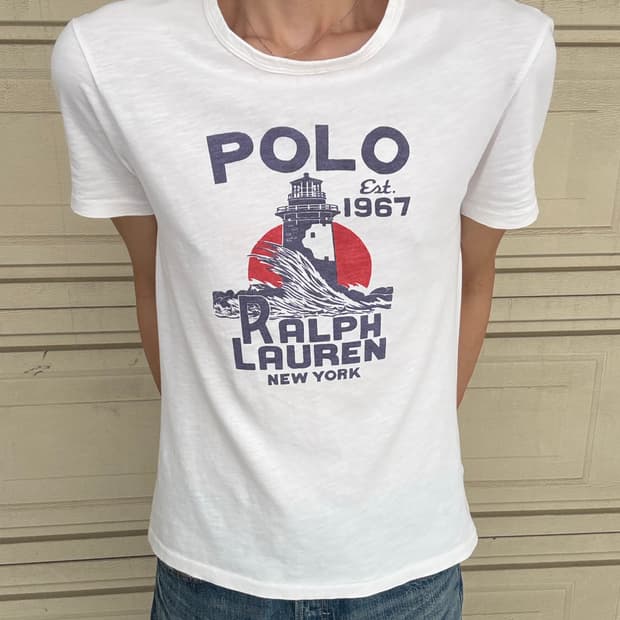 90s Polo ralph lauren wave t-shirt