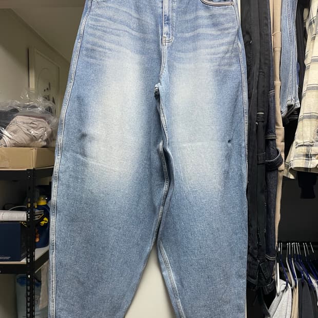 뉴치프시크 dp 앤티크 워시드 배기진