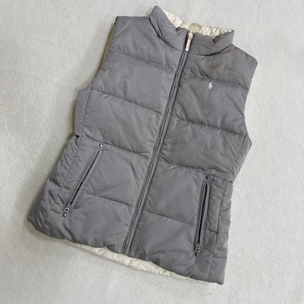 실측확인 폴로 패딩 조끼 0324T