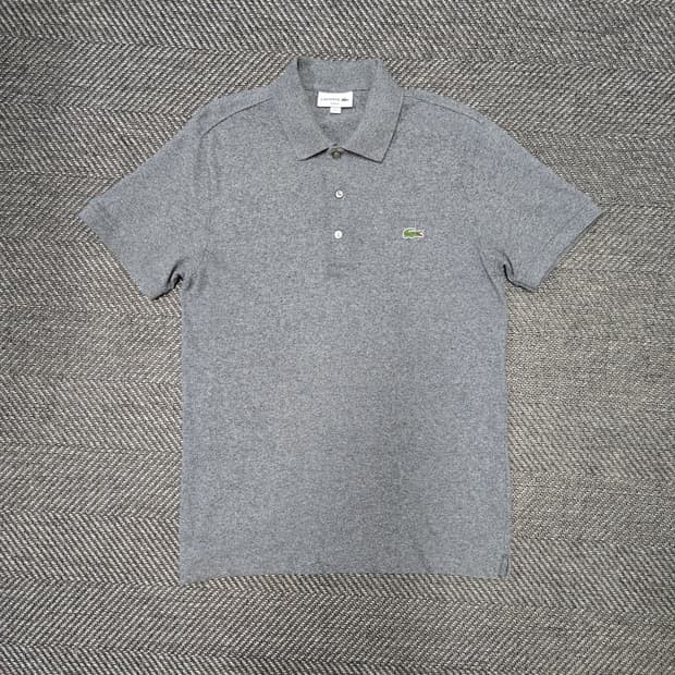 라코스테 남성 슬림핏 반팔 카라티 PH7937