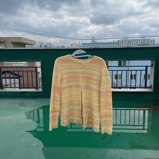 무지개떡 가디건 세트 