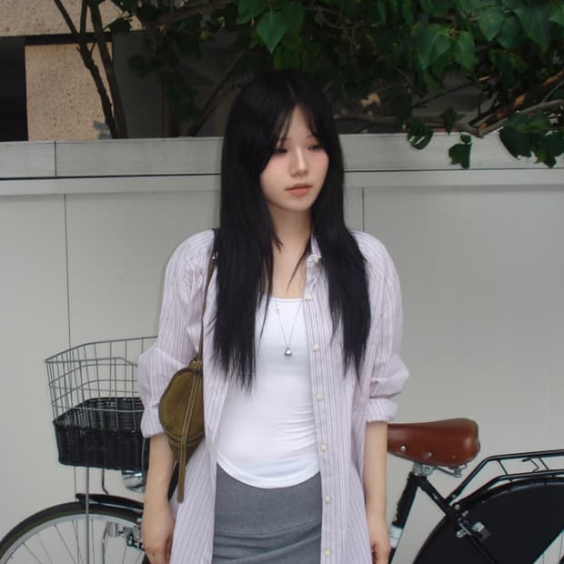 아워캐비넷 믹스 스트라이프 셔츠 판매