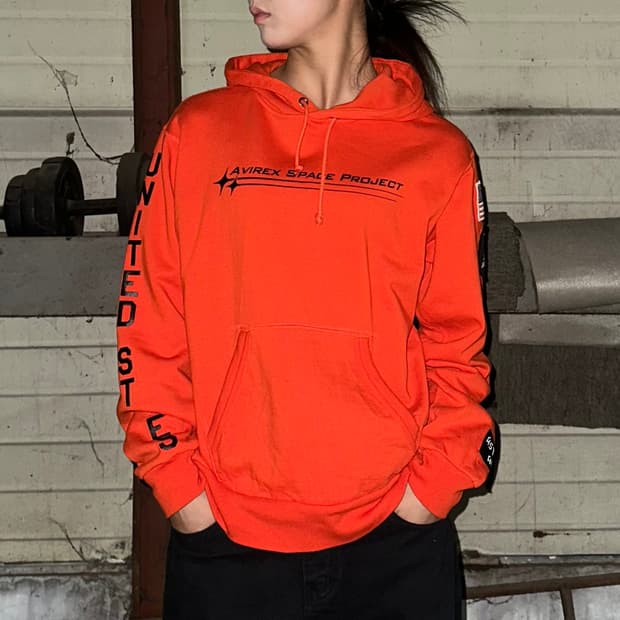 Avirex space project patch hoodie 