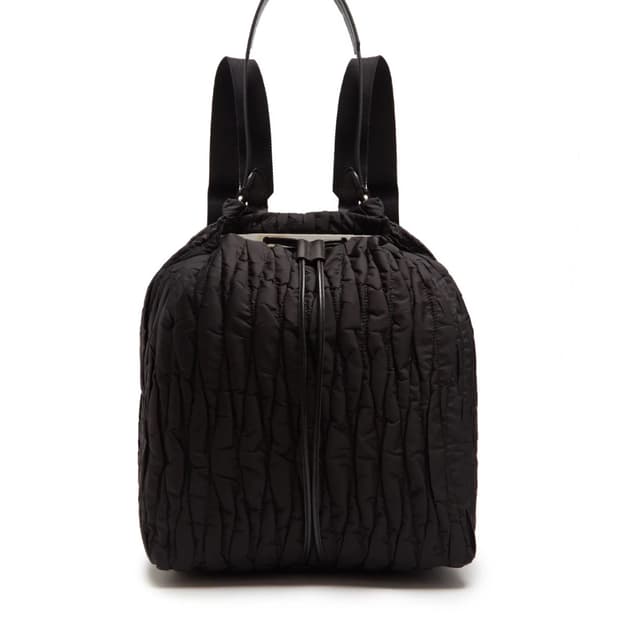 더로우 퀼팅 나일론 백팩