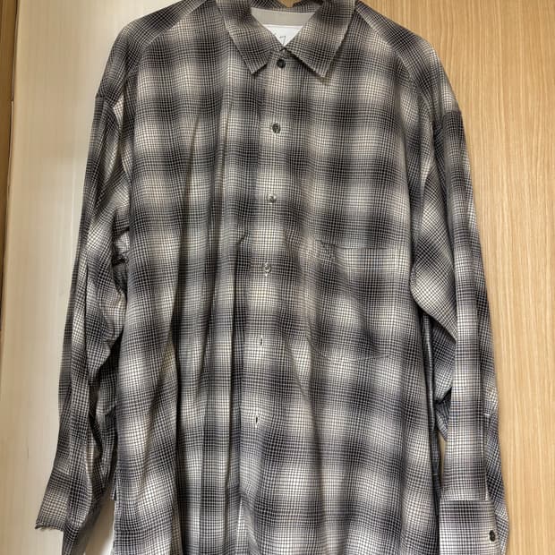 ancellm 안셀름 OMBRE CHECK SHIRT 1
