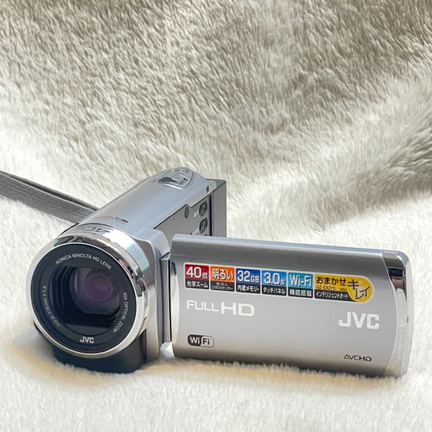 S급) JVC GZ-EX270 빈티지 디카 캠코더 실버