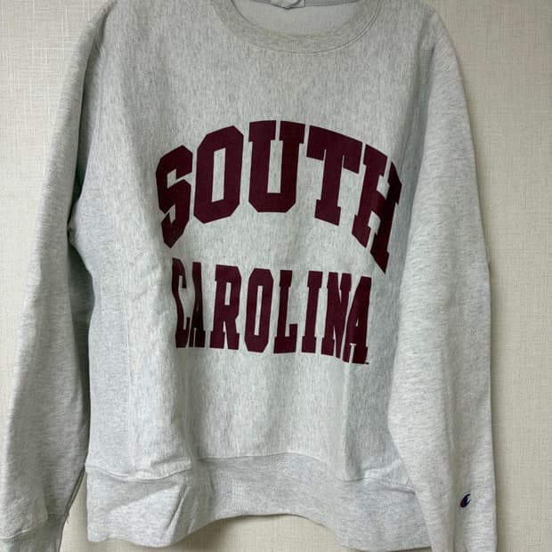 빈티지 챔피온 리버스위브 블루택 스웻셔츠 맨투맨