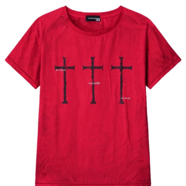 tornortied messiah T-shirt red 구합니다