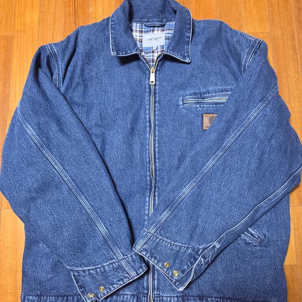 XXL 칼하트wip 라이더자켓 데님