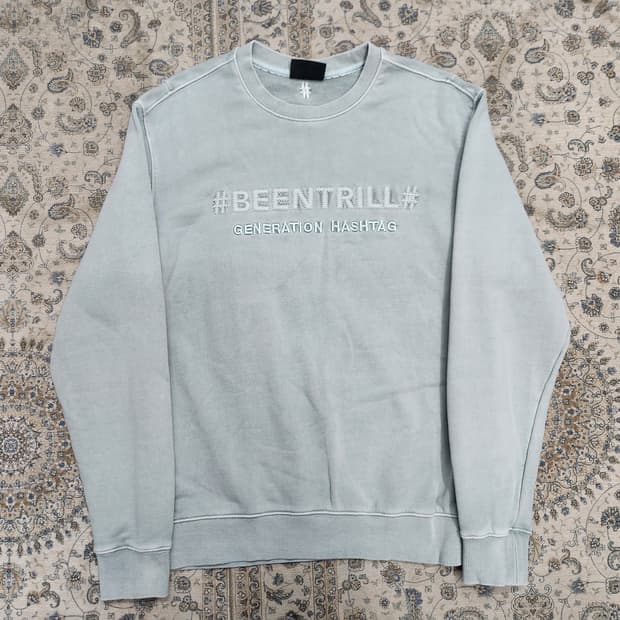 BEEN TRILL 빈트릴 해시태그 맨투맨 M