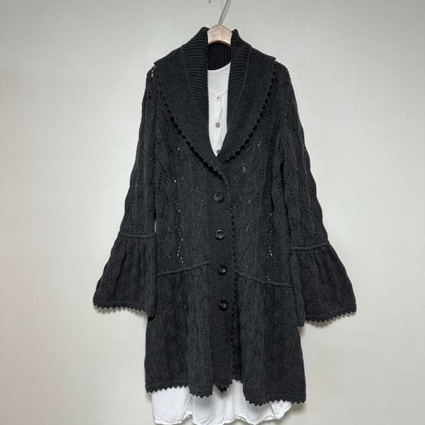 다이앤본퍼스트버그 모리걸 퍼프 가디건