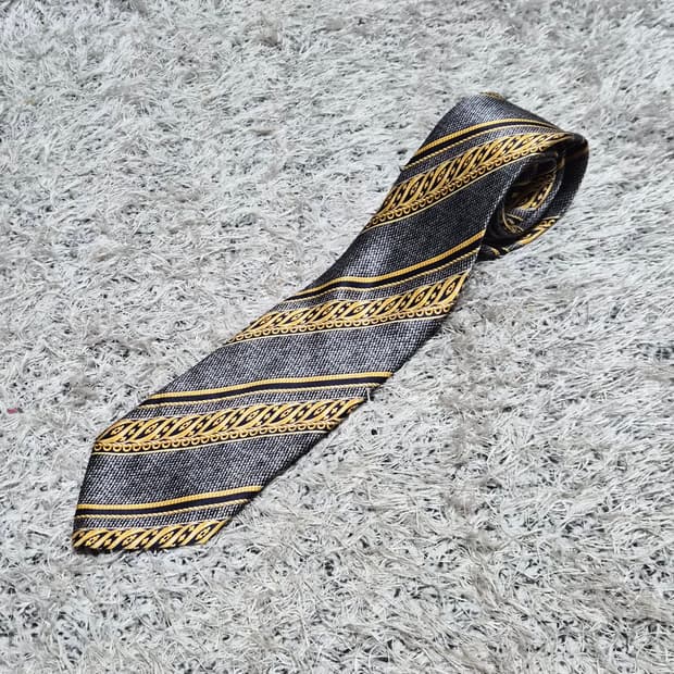 랑방Lanvin 금장 패턴 넥타이 Free - N67