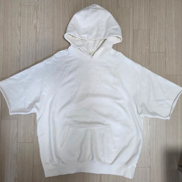 피오갓에센셜 컷오프 풀오버 후디