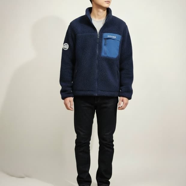 몽벨 네이비 후리스 자켓_95