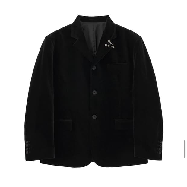 Stu office 벨벳 블레이져