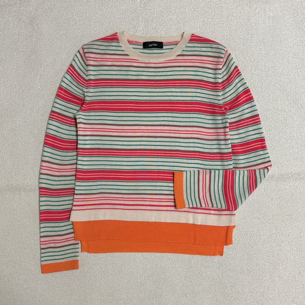 세컨플로어 스트라이프 울 니트