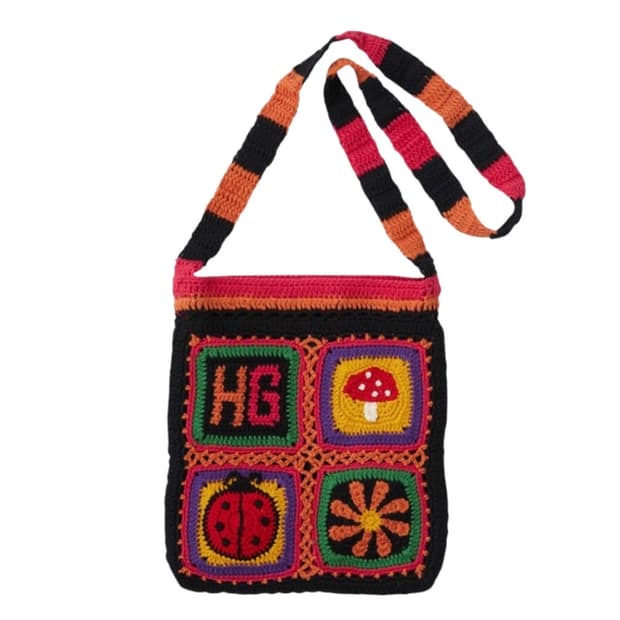 [OS] 히스테릭 글래머 HG 스퀘어 핸드 니티드 사코슈 블랙 