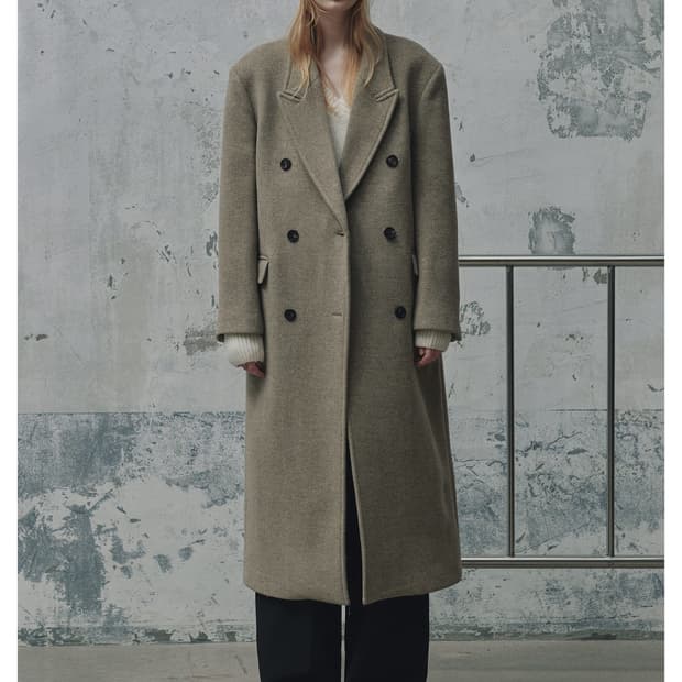 프롬웨얼 오버핏 코트 베이지