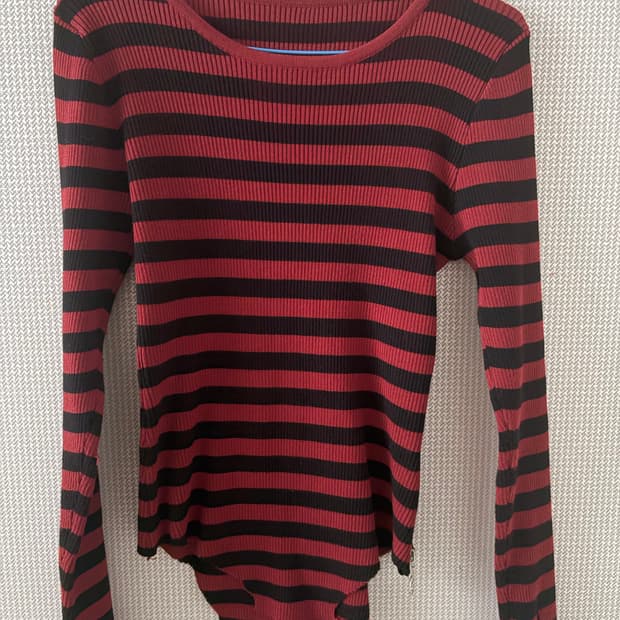 빈티지 그런지 스트라이프 롱슬리브