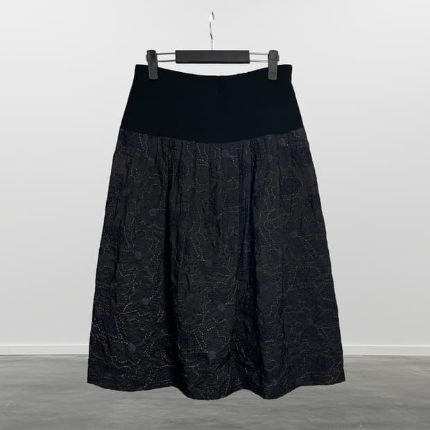 LAMONET 자수 디테일 롱 스커트