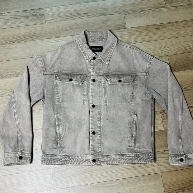 어콜드월 오버다이 데님자켓