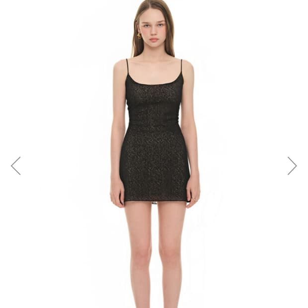 투머치택스 원피스 SPAGHETTI STRAP LACE DRESS