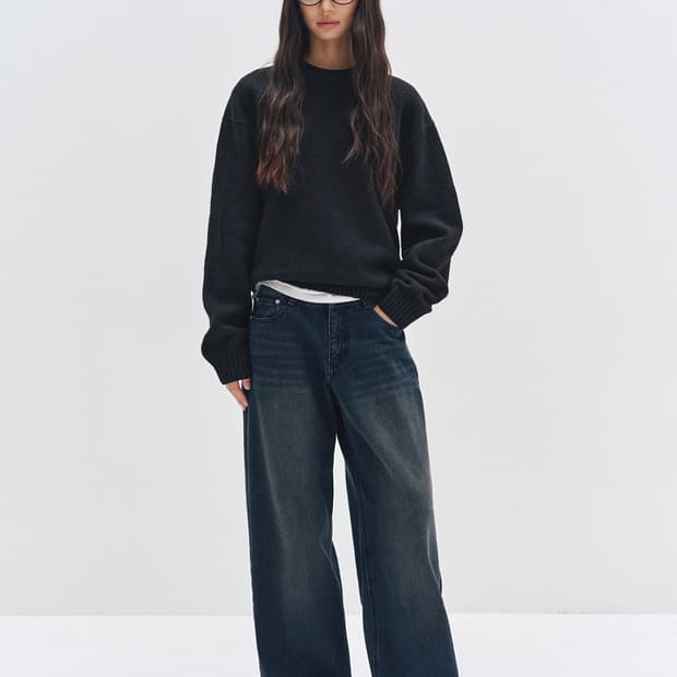 데케트 우먼 Signature Low Rise Wide Jeans DCW