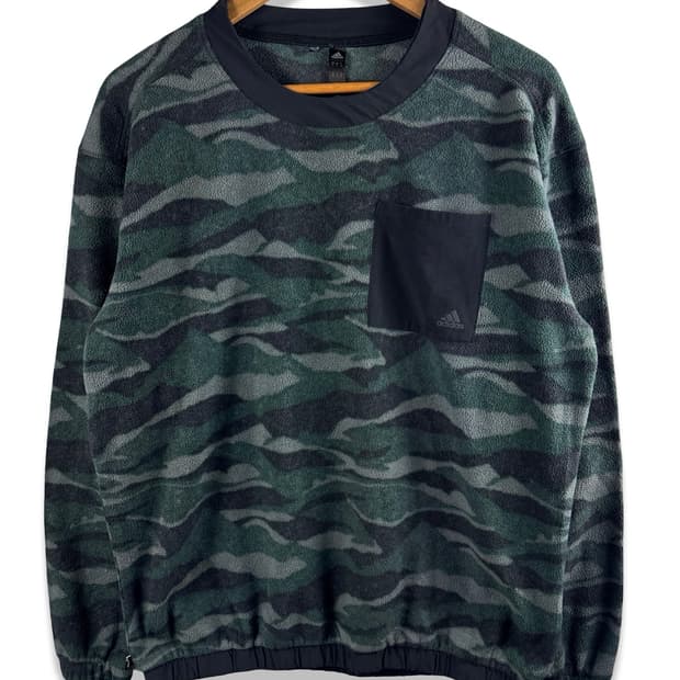 아디다스 카모플라주 텍스처 플리스2344