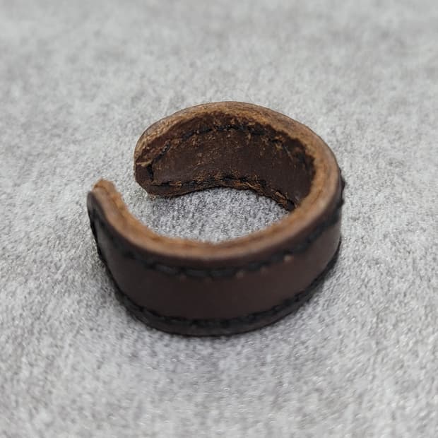 vintage leather ring