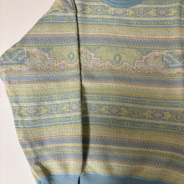 울 100 오묘 빈티지 니트