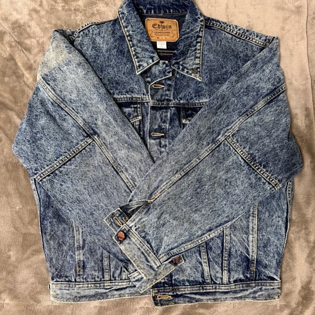 에드윈 데님 자켓 L 청자켓