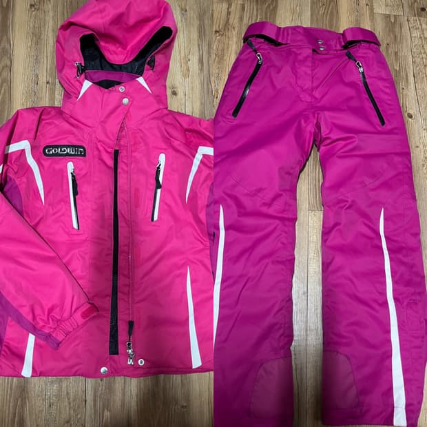 골드윈 스키복 스키 보드 상의 하의 자켓 바지 세트 여성용 M 사이즈 보